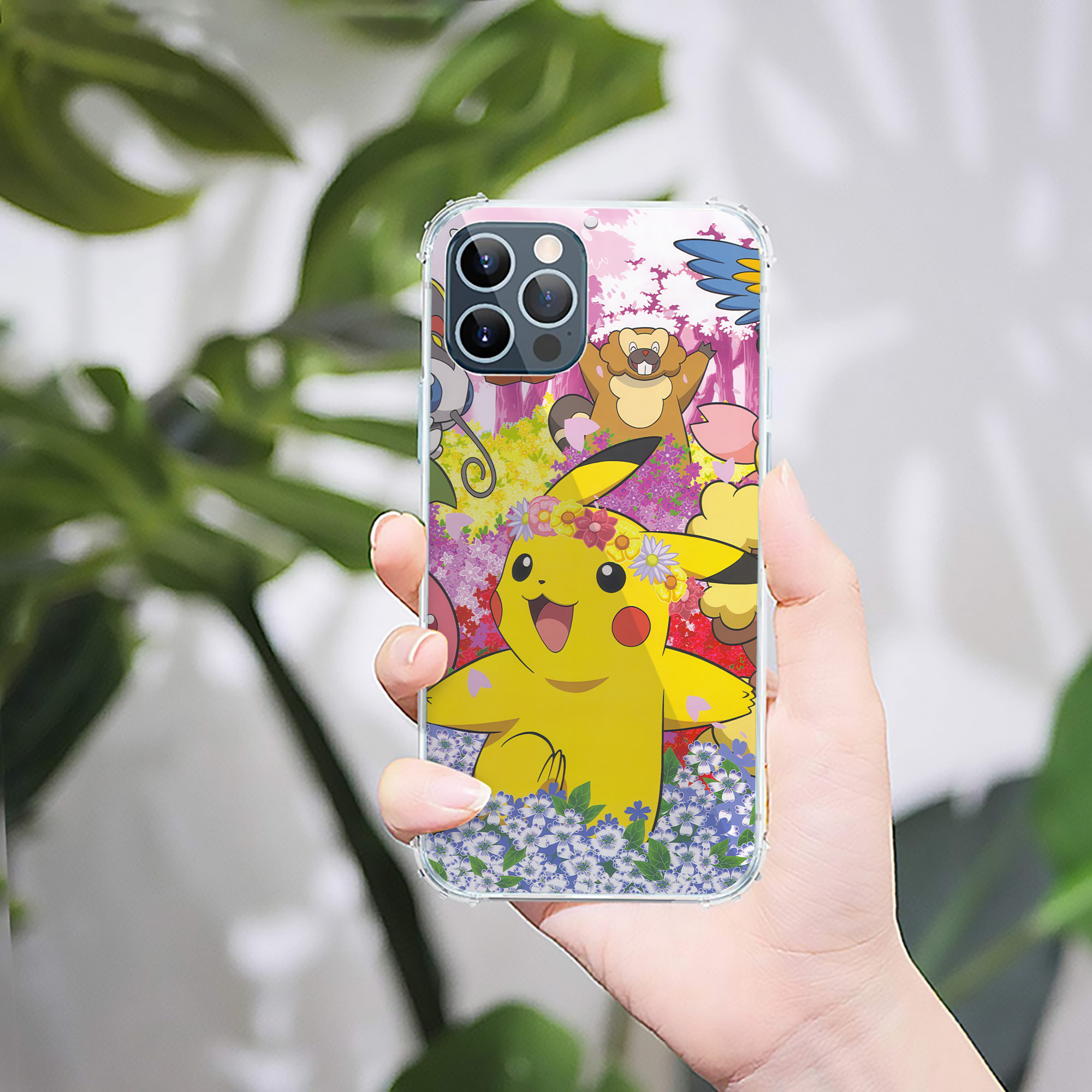 （画像用） ポケットモンスター Pokémon 【iPhone 12シリーズ対応】透明スマホケース（クリアソフトケース）